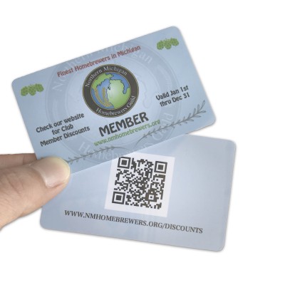 Custom printing shipping barcode or QR code plastic pvc discount card