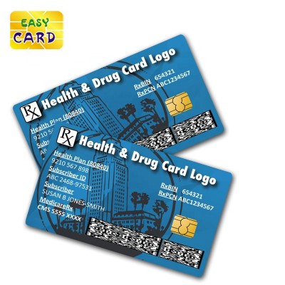 Plastic PVC 40K/80K contact chip JAVA smart card