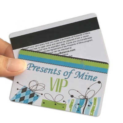 CMYK Offset Printing plastic PVC Gift magnetic stripe card