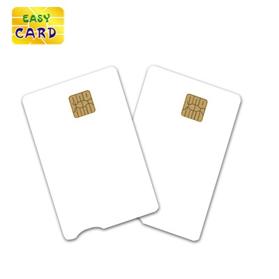 High Quality PVC Blank Contact IC Smart Blank Card with SLE4428 SLE4442 Chip