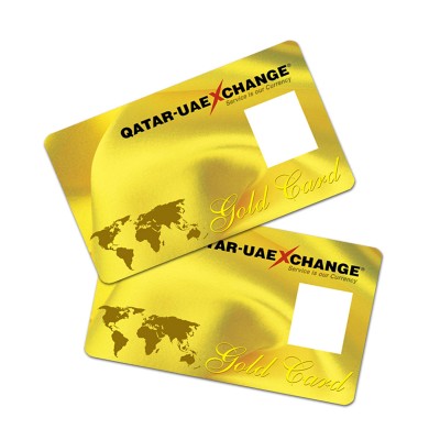 Factory Price Custom  Logo Printing Name Gold Visiting Card Plastic Card