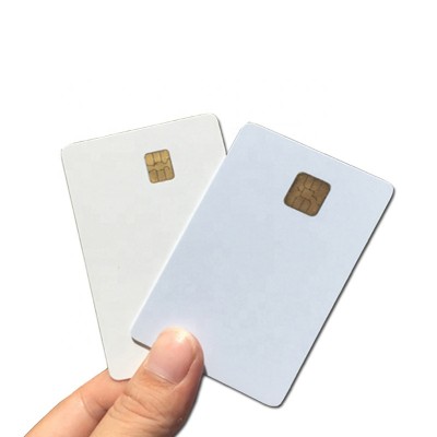 Factory supply contact chip blank PVC plastic smart rfid emv card