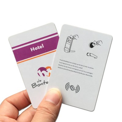 Full color printing contactless 125khz Rfid T5577 key card for hotel